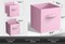 Sorbus 1-Pc 11 Inch Pastel Foldable Storage Cubes with Handles- for Organizing Home, Nursery, Closet and More